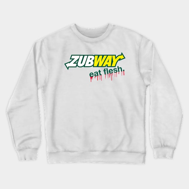 Zubway Crewneck Sweatshirt by The Wayback Chronicles